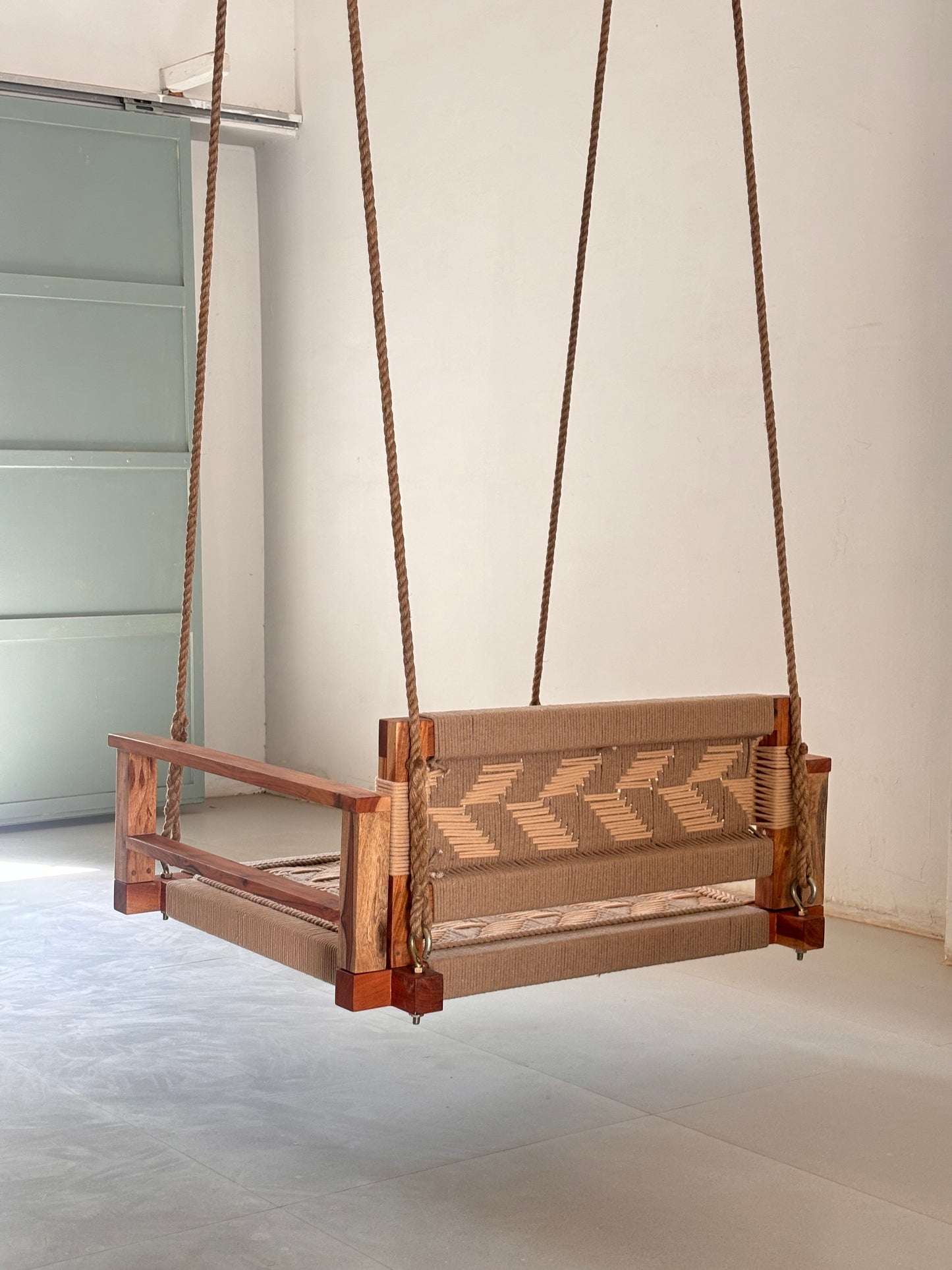 Single Seater Armrest Backrest Swing