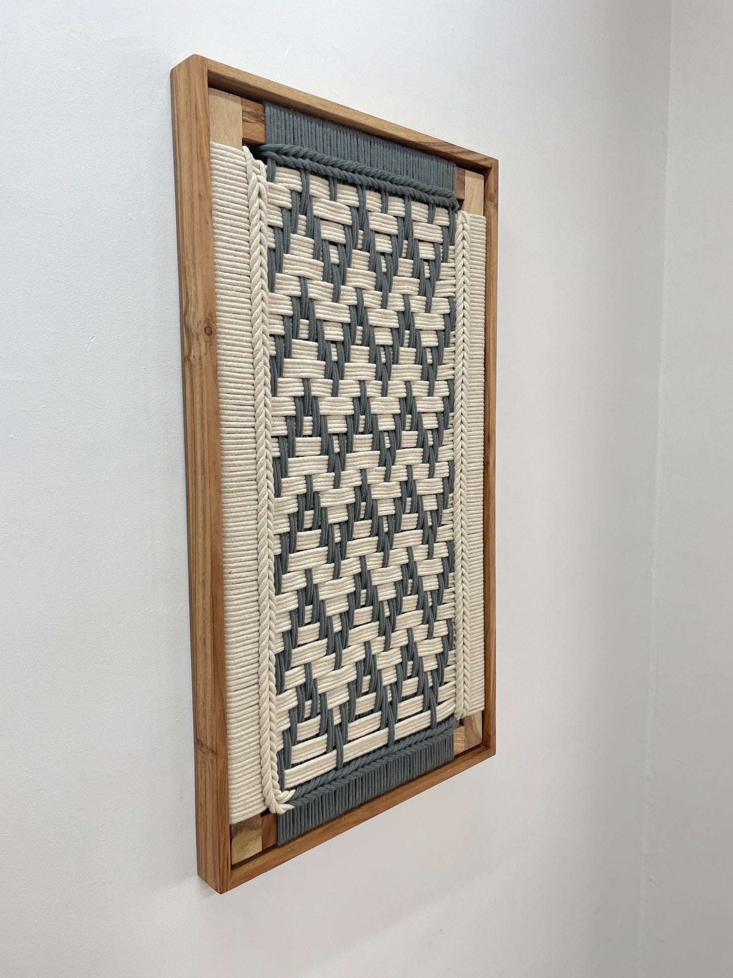 Framed Modern Woven Wall Art