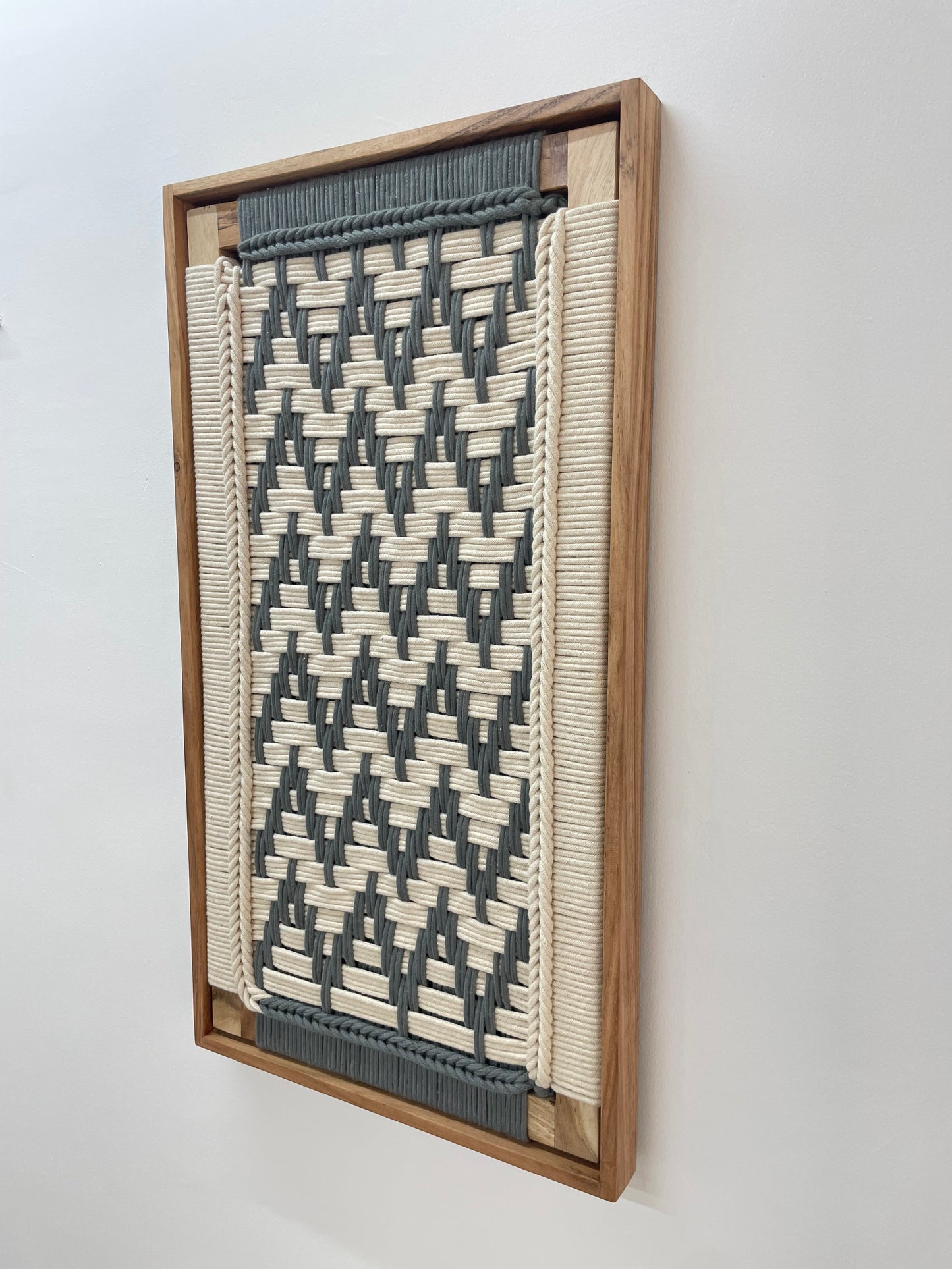 Framed Modern Woven Wall Art