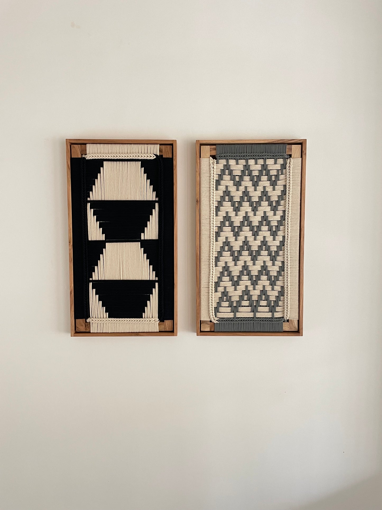 Framed Modern Woven Wall Art