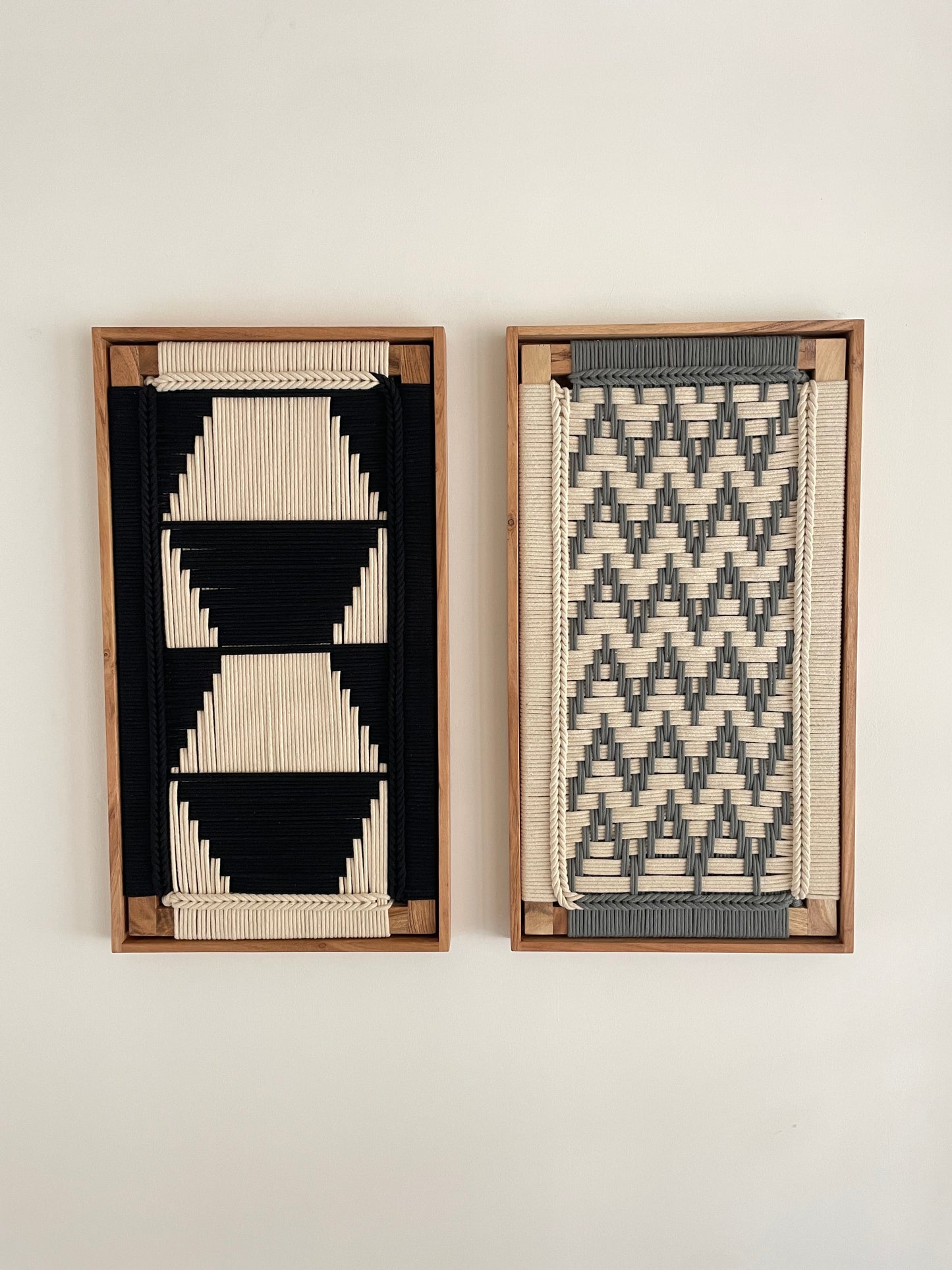 Framed Modern Woven Wall Art