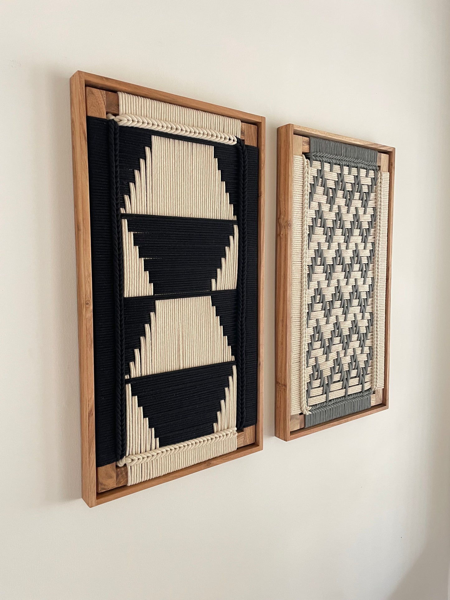 Framed Modern Woven Wall Art