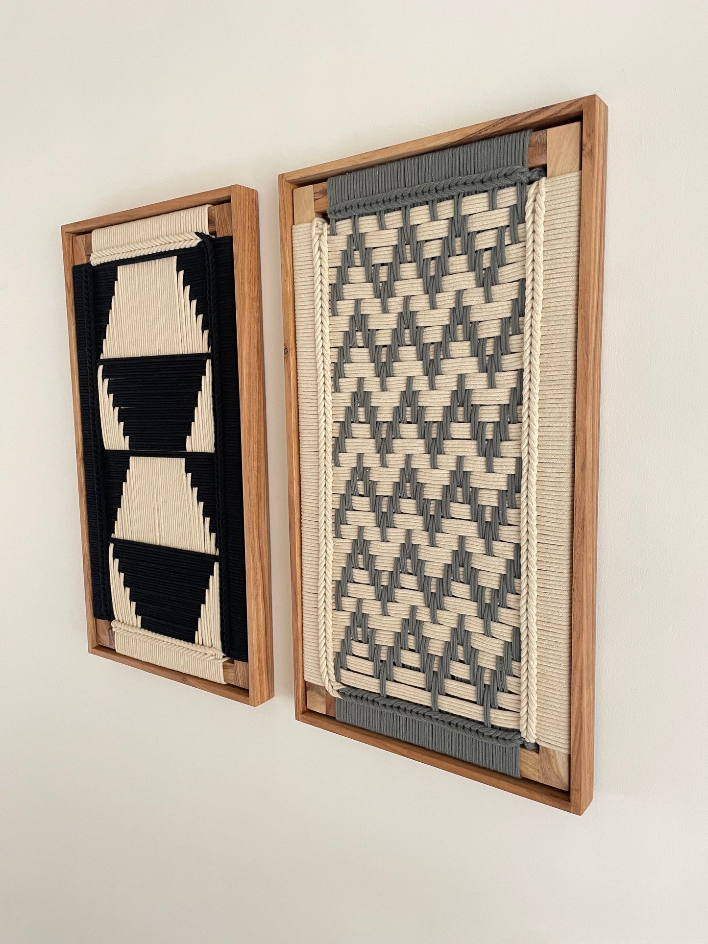 Framed Modern Woven Wall Art