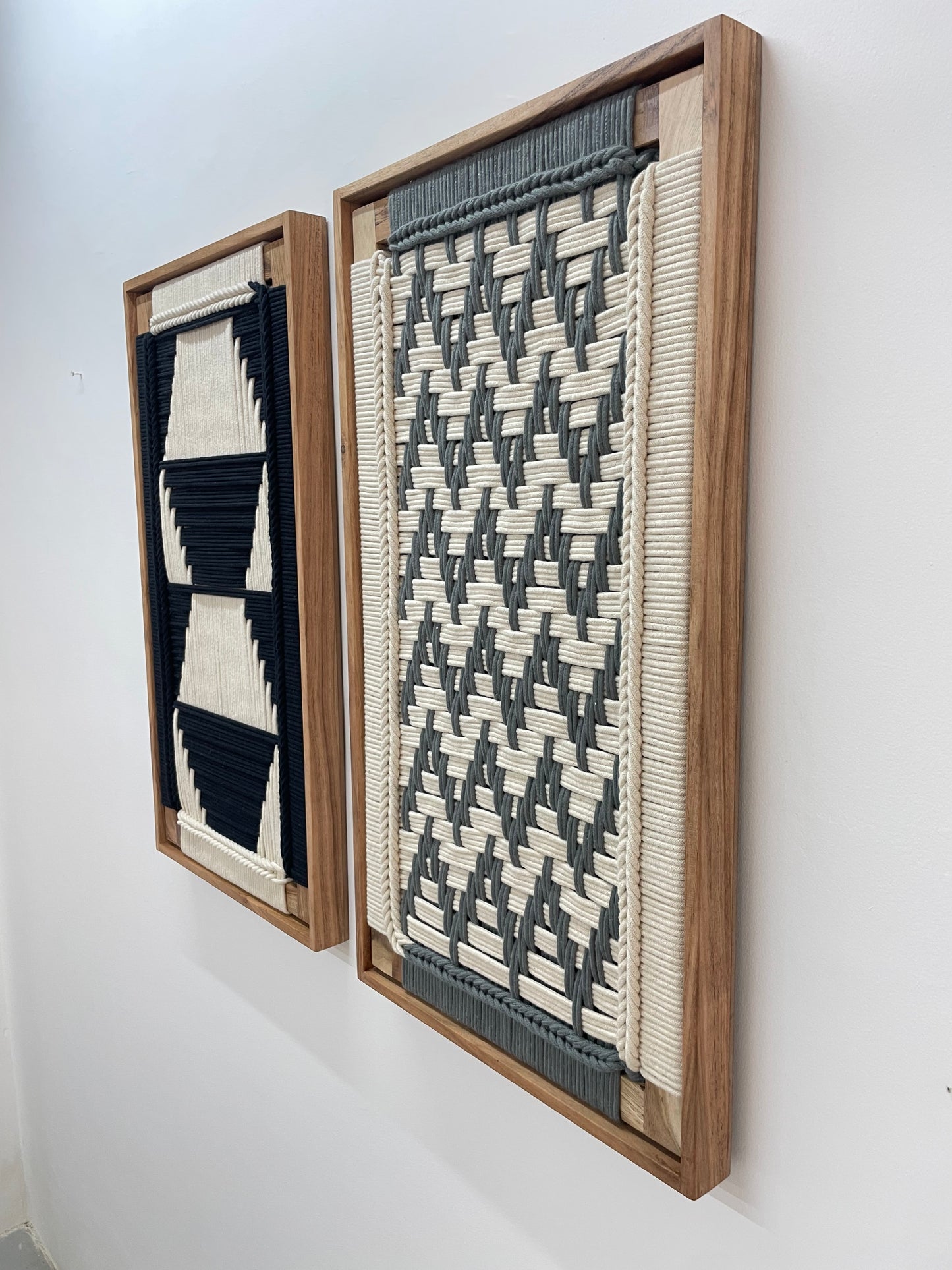 Framed Modern Woven Wall Art