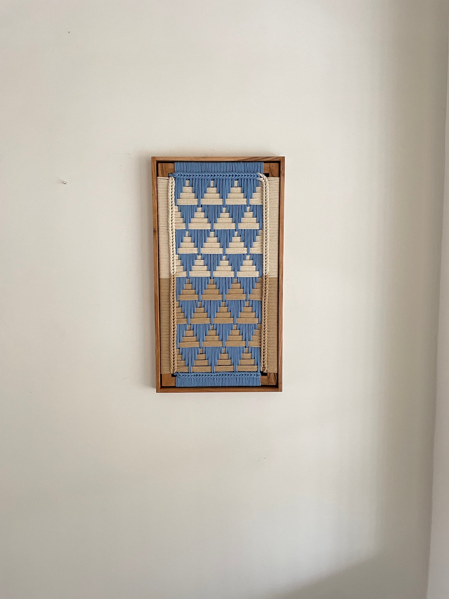 Framed Modern Woven Wall Art 29 Inches