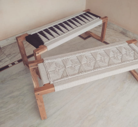Woven bench - Set of Two